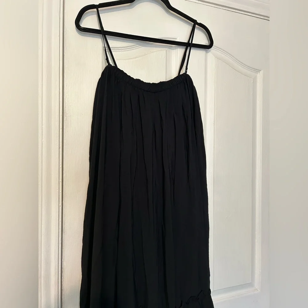 Anthropologie ruffle boho gypsy tier long sleeve dress